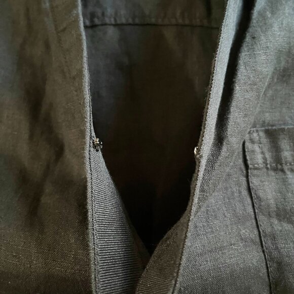Athleta Black Playa Linen Tie Top New With Tags Size Large - Picture 13 of 14